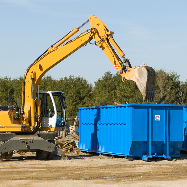 can i choose the location where the residential dumpster will be placed in Troy Maine